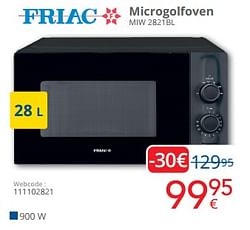 Friac microgolfoven miw 2821bl