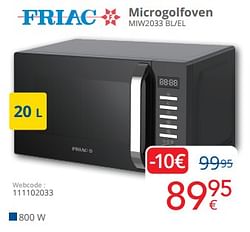 Friac microgolfoven miw2033 bl-el