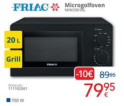 Friac microgolfoven miw2061bl