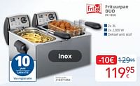 Fritel frituurpan duo fr 1850-Fritel