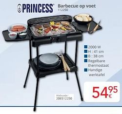 Princess barbecue op voet 112250