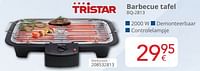 Promoties Tristar barbecue tafel bq-2813 - Tristar - Geldig van 01/09/2024 tot 30/09/2024 bij Eldi