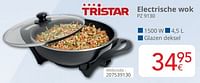 Promoties Tristar electrische wok pz 9130 - Tristar - Geldig van 01/09/2024 tot 30/09/2024 bij Eldi