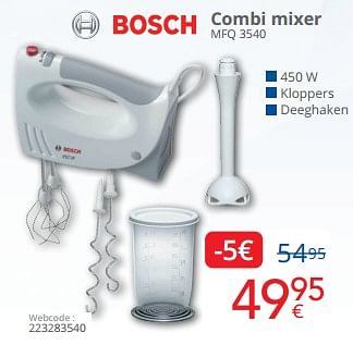 Promoties Bosch combi mixer mfq 3540 - Bosch - Geldig van 01/09/2024 tot 30/09/2024 bij Eldi