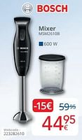 Promoties Bosch mixer msm2610b - Bosch - Geldig van 01/09/2024 tot 30/09/2024 bij Eldi