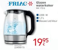 Friac glazen waterkoker wk 173 g-Friac