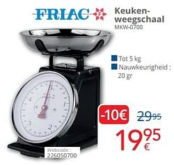 Friac keukenweegschaal mkw-0700