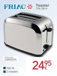 Friac toaster toa 205 ix-Friac