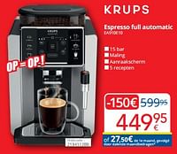 Promoties Krups espresso full automatic ea910e10 - Krups - Geldig van 01/09/2024 tot 30/09/2024 bij Eldi