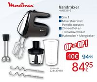 Promoties Moulinex handmixer hm653910 - Moulinex - Geldig van 01/09/2024 tot 30/09/2024 bij Eldi