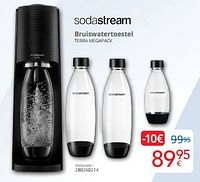 Promoties Sodastream bruiswatertoestel terra megapack - Sodastream - Geldig van 01/09/2024 tot 30/09/2024 bij Eldi