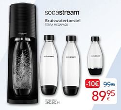 Sodastream bruiswatertoestel terra megapack