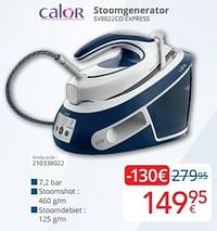 Calor stoomgenerator sv8022co express-Calor