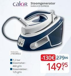 Calor stoomgenerator sv8022co express