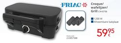 Friac croque- wafelijzer- grill cw-0750