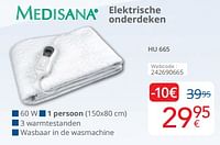 Promoties Medisana elektrische onderdeken hu 665 - Medisana - Geldig van 01/09/2024 tot 30/09/2024 bij Eldi