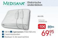 Promoties Medisana elektrische onderdeken hu 676 - Medisana - Geldig van 01/09/2024 tot 30/09/2024 bij Eldi