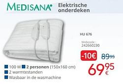 Medisana elektrische onderdeken hu 676