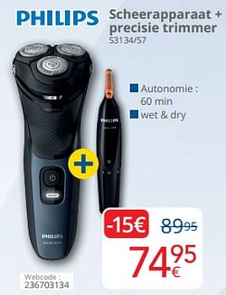 Philips scheerapparaat + precisie trimmer s3134-57