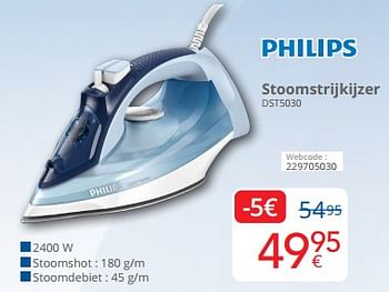 Promoties Philips stoomstrijkijzer dst5030 - Philips - Geldig van 01/09/2024 tot 30/09/2024 bij Eldi