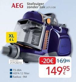 Aeg stofzuiger zonder zak lx7-2-db