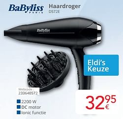 Babyliss haardroger d572e