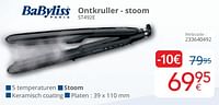 Promoties Babyliss ontkruller - stoom st492e - Babyliss - Geldig van 01/09/2024 tot 30/09/2024 bij Eldi