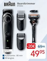 Promoties Braun baardtrimmer bt3342 - Braun - Geldig van 01/09/2024 tot 30/09/2024 bij Eldi