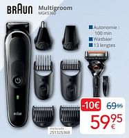 Promoties Braun multigroom mgk5360 - Braun - Geldig van 01/09/2024 tot 30/09/2024 bij Eldi