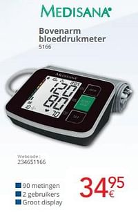 Medisana bovenarm bloeddrukmeter 5166-Medisana