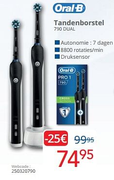 Oral-b tandenborstel 790 dual