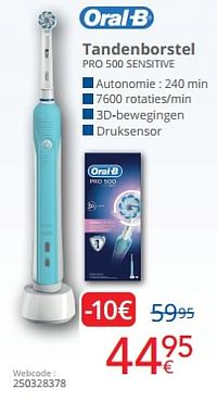 Oral-b tandenborstel pro 500 sensitive-Oral-B