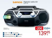 Promoties Lenco digitale radio-cd scd-720 - Lenco - Geldig van 01/09/2024 tot 30/09/2024 bij Eldi