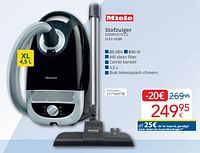 Promoties Miele stofzuiger complete c2 flex noir - Miele - Geldig van 01/09/2024 tot 30/09/2024 bij Eldi