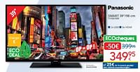 Promoties Panasonic smart tx39js350e - Panasonic - Geldig van 01/09/2024 tot 30/09/2024 bij Eldi