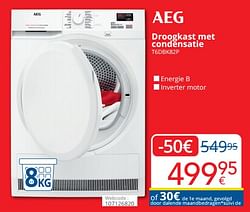 Aeg droogkast met condensatie t6dbk82p