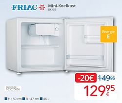 Friac mini-koelkast bkk56