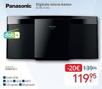 Promoties Panasonic digitale micro-keten sc-hc212eg - Panasonic - Geldig van 01/09/2024 tot 30/09/2024 bij Eldi