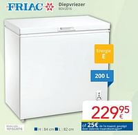 Friac diepvriezer bdv2016-Friac