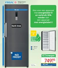 Friac diepvriezer vdv7002 ixnf-Friac