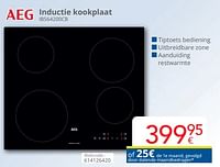 Aeg inductie kookplaat ibs64200cb-AEG