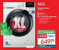 Promoties Aeg wasautomaat lr63re944 - AEG - Geldig van 01/09/2024 tot 30/09/2024 bij Eldi