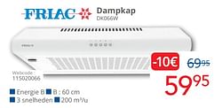 Friac dampkap dk066w