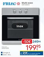 Promoties Friac multi oven iom 5000 ix - Friac - Geldig van 01/09/2024 tot 30/09/2024 bij Eldi