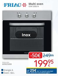 Friac multi oven iom 5000 ix-Friac