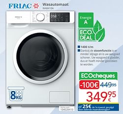 Friac wasautomaat wa8410a