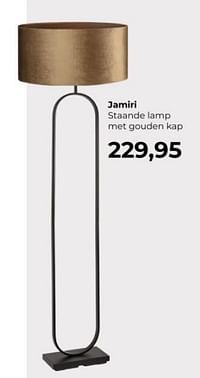 Jamiri staande lamp met gouden kap-Huismerk - Lampidee