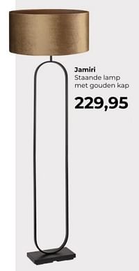 Jamiri staande lamp met gouden kap-Huismerk - Lampidee