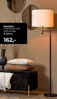 Montana vloerlamp met led ex kap-Huismerk - Lampidee