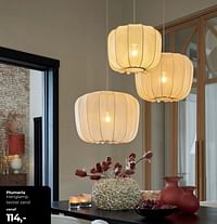 Plumeria hanglamp textiel zand-Huismerk - Lampidee